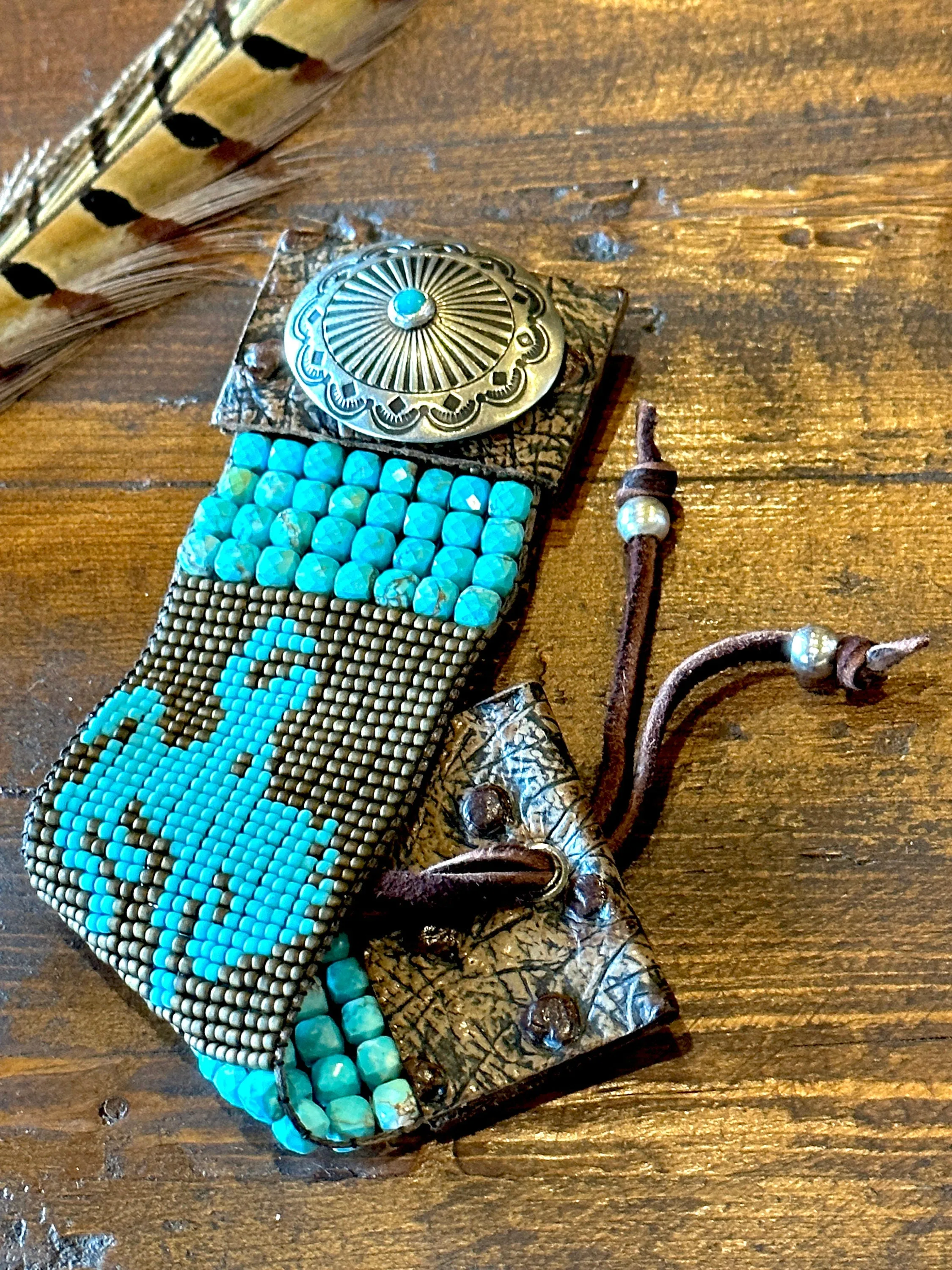 Busted Bronc Turquoise Cuff Bracelet