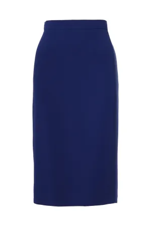 Busy Clothing Womens Dark Blue Pencil Skirt