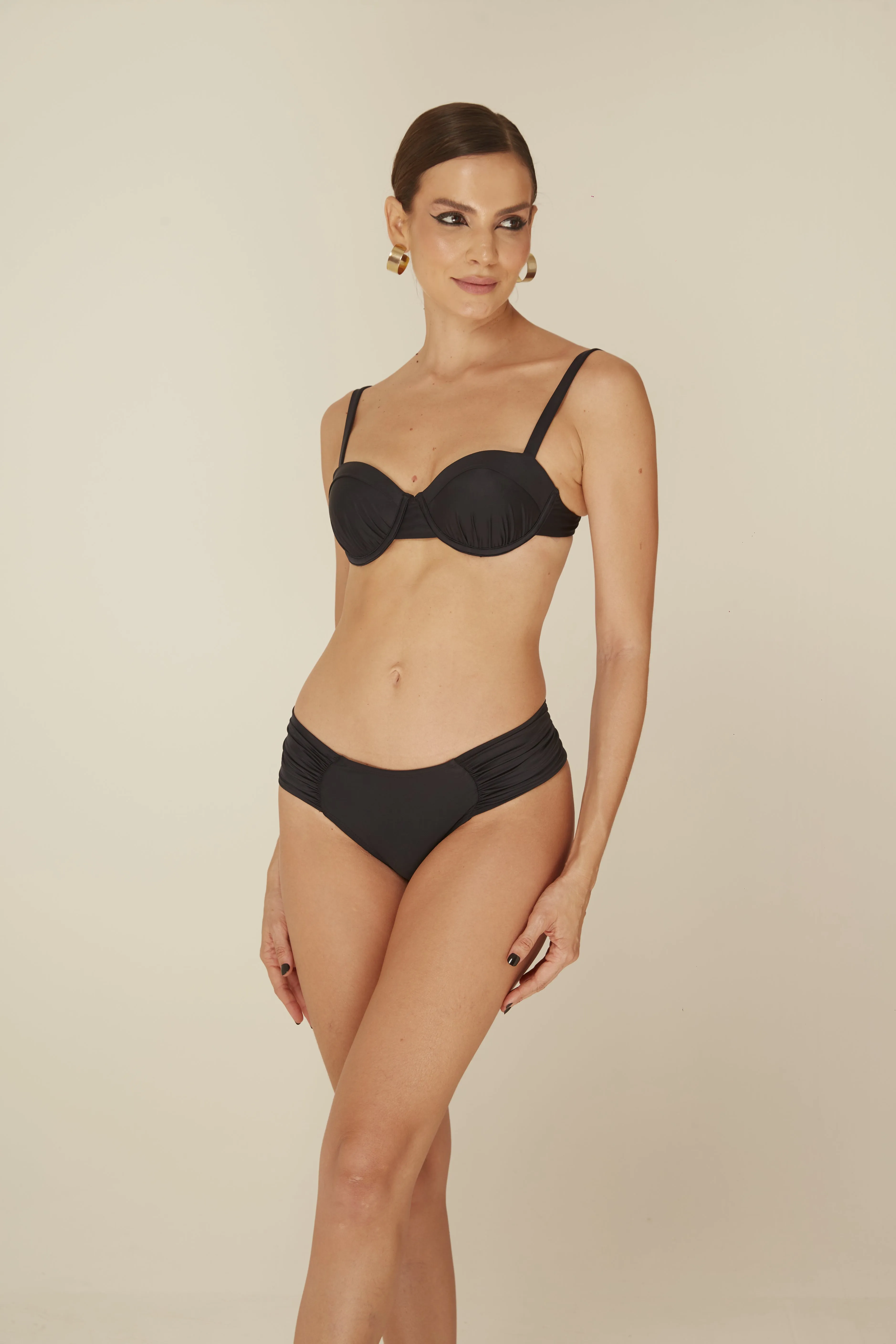 Butterfly Black Bikini Bottom - Comfortable & Modern Cut