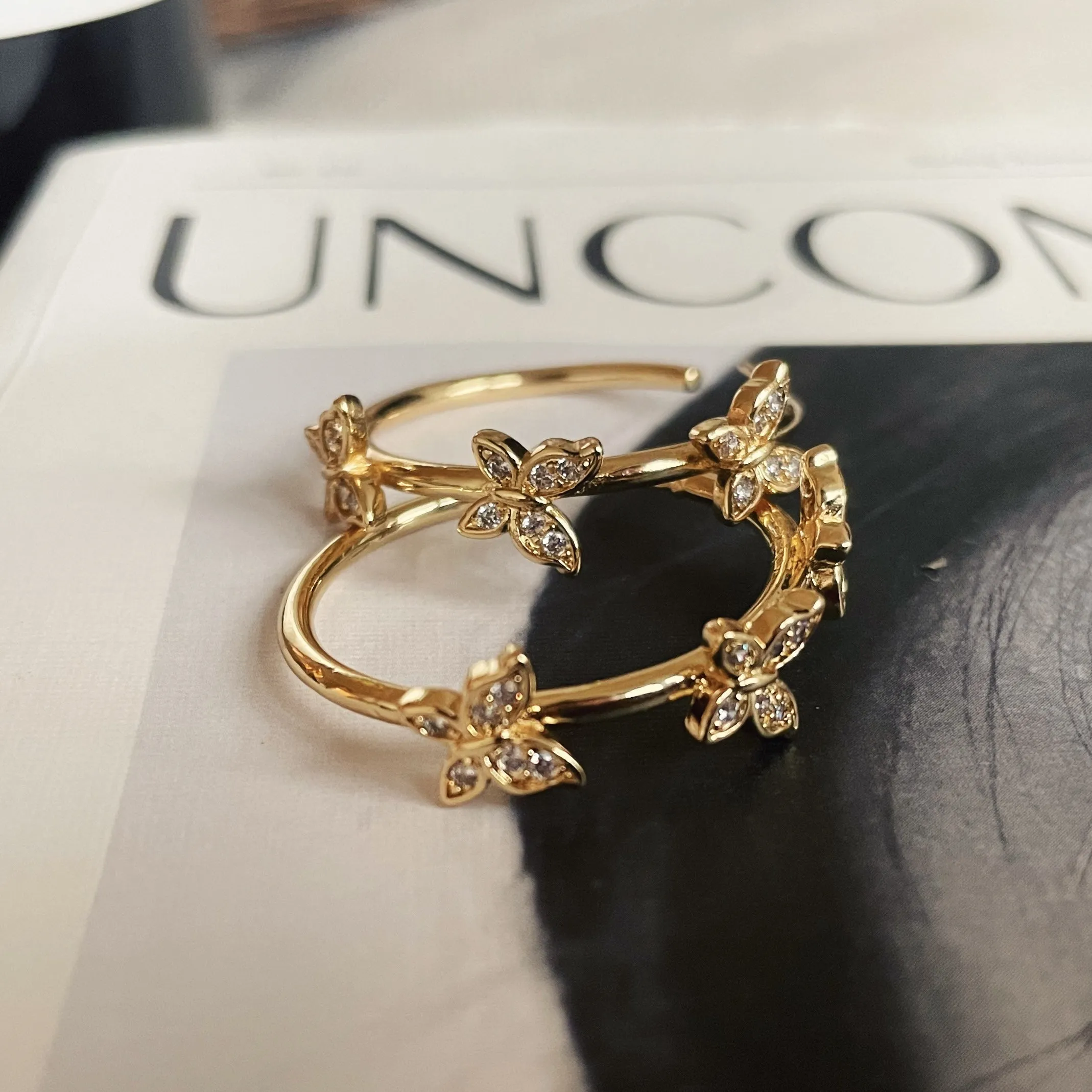 Butterfly Hoop Earrings