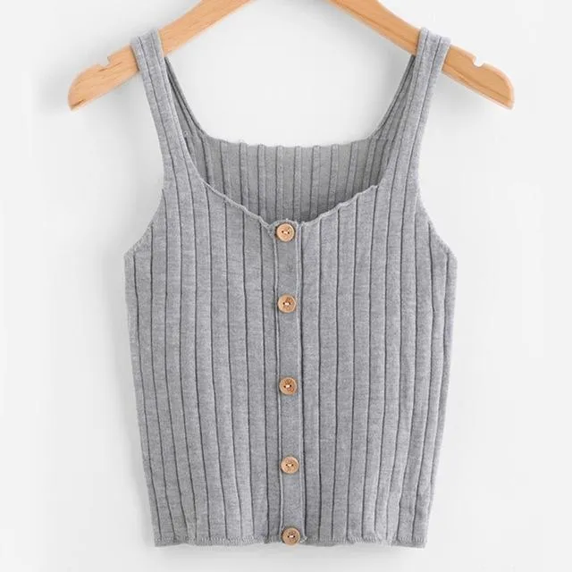 Button Up Knitted Camisole
