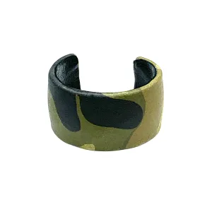 CA Amazon Green Leather Camouflage Cuff