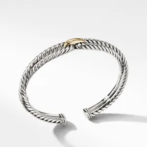 Cable Loop Bracelet with 18K Gold, Size Small