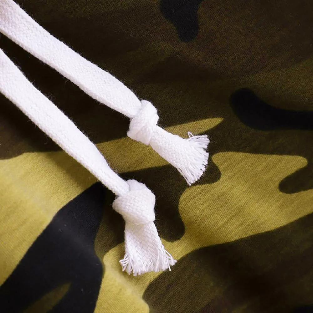 Camouflage Crop Hoodie