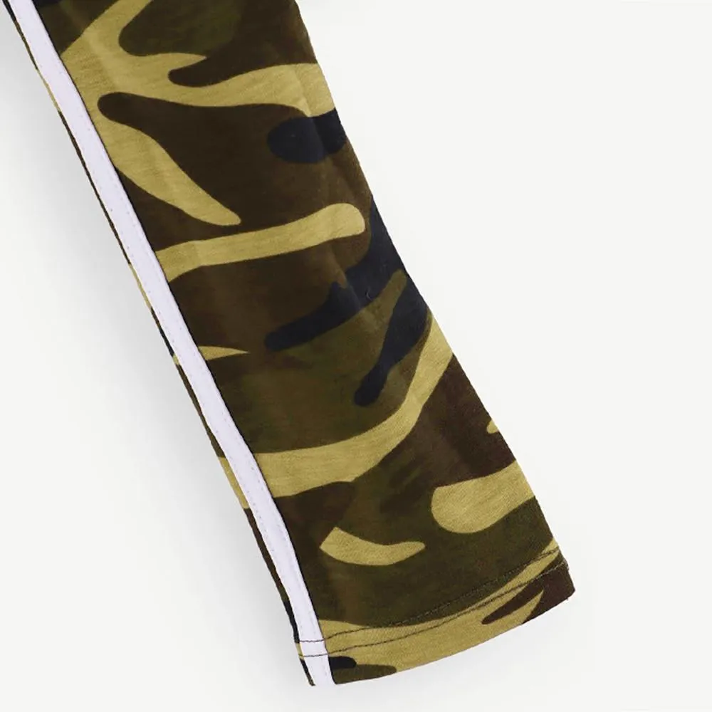 Camouflage Crop Hoodie