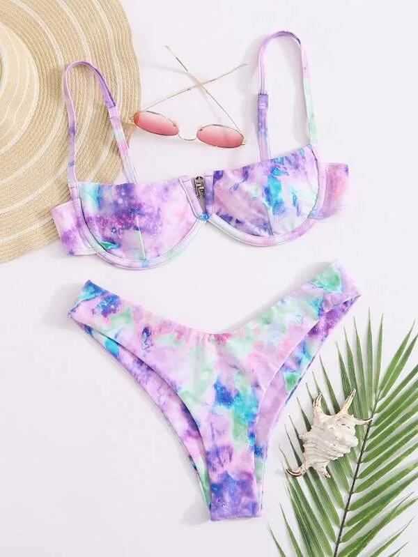 Candy Tie Dye Underwire Bikini