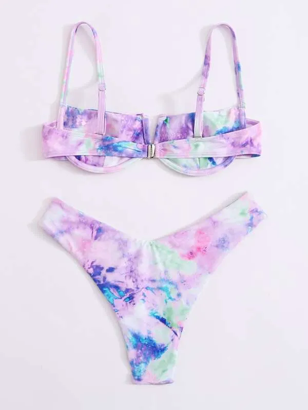Candy Tie Dye Underwire Bikini