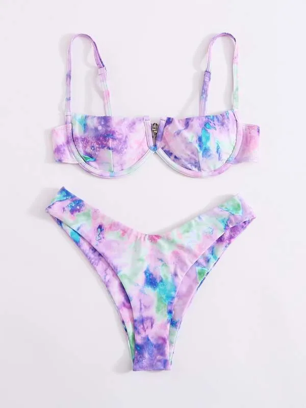 Candy Tie Dye Underwire Bikini