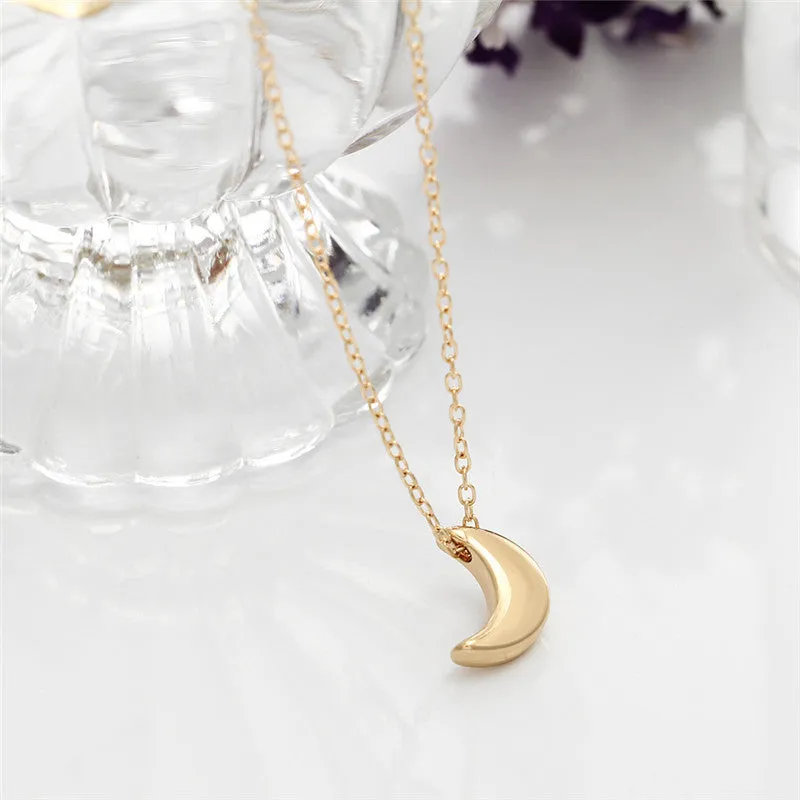 Carissa Boho Moon Choker Pendant Necklace
