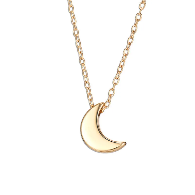 Carissa Boho Moon Choker Pendant Necklace