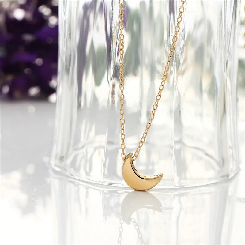 Carissa Boho Moon Choker Pendant Necklace