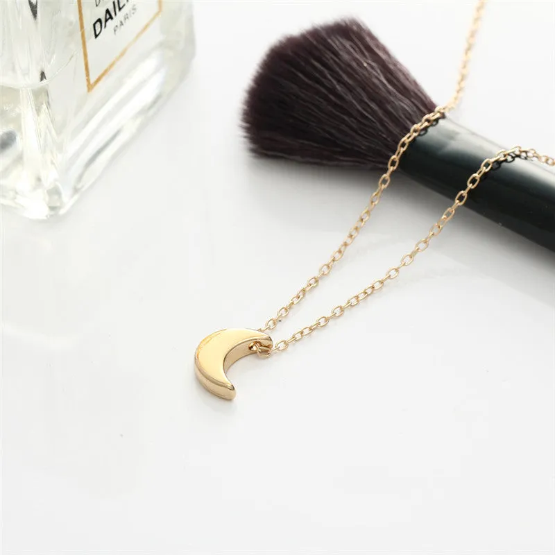 Carissa Boho Moon Choker Pendant Necklace
