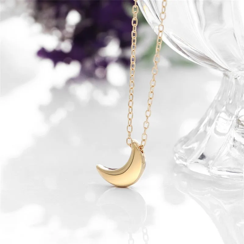 Carissa Boho Moon Choker Pendant Necklace
