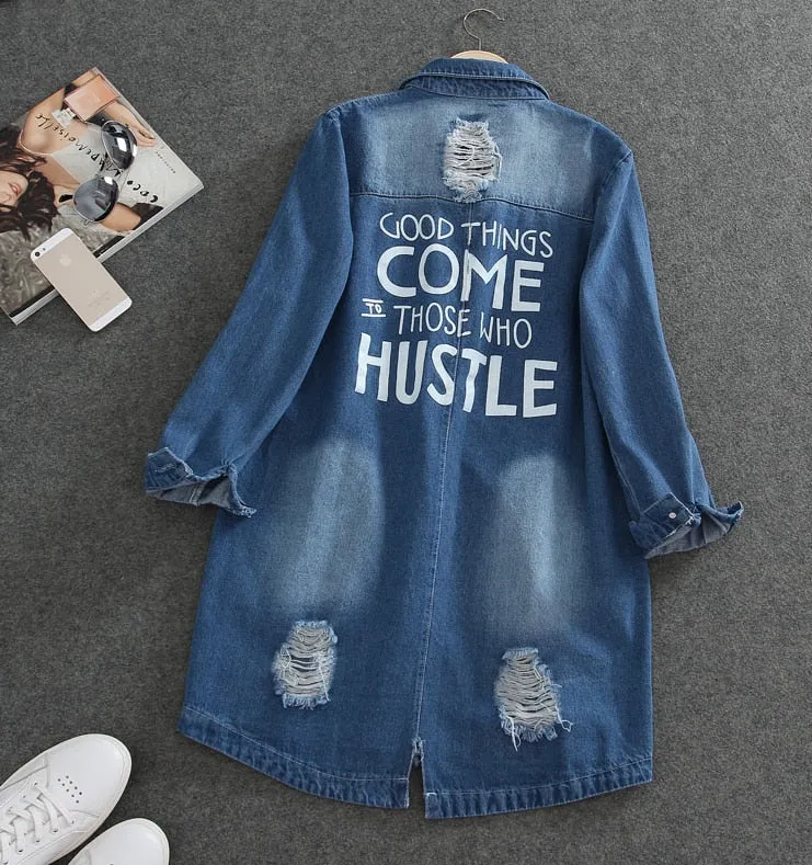 Casual Denim Jacket Women Jeans Coat