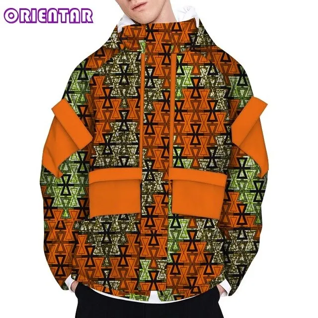 Casual Men's African Long Sleeve Coat