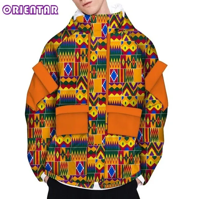 Casual Men's African Long Sleeve Coat