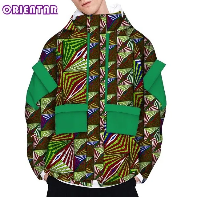 Casual Men's African Long Sleeve Coat