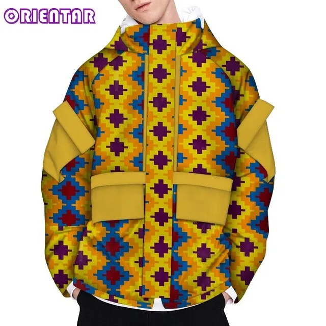 Casual Men's African Long Sleeve Coat