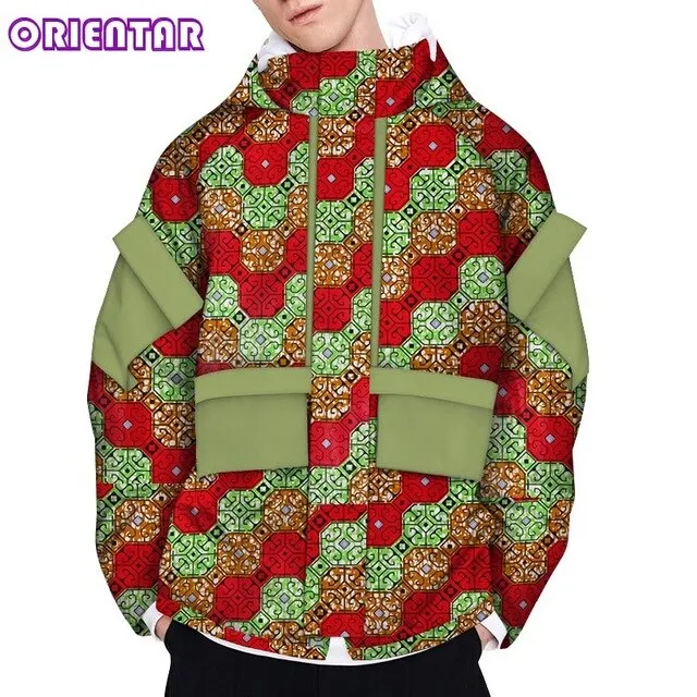 Casual Men's African Long Sleeve Coat