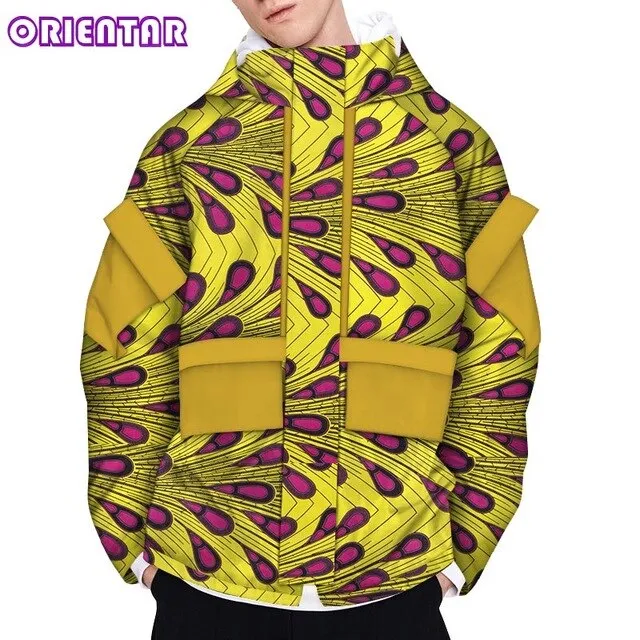 Casual Men's African Long Sleeve Coat