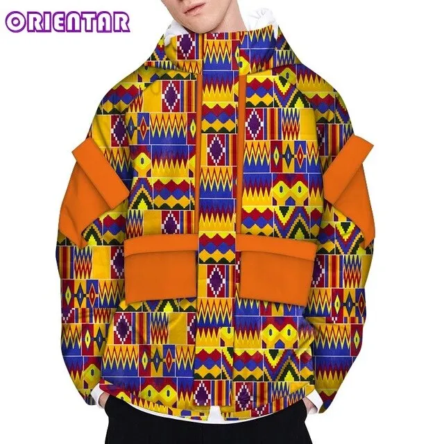 Casual Men's African Long Sleeve Coat