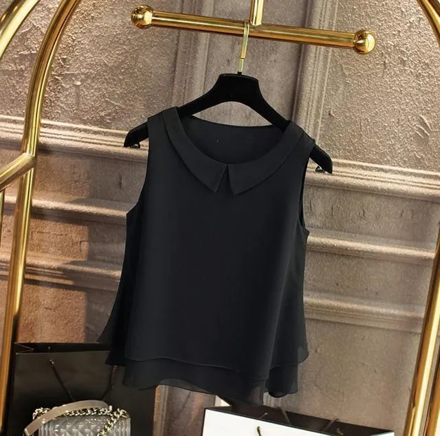 Casual Plus Size Chiffon Blouse