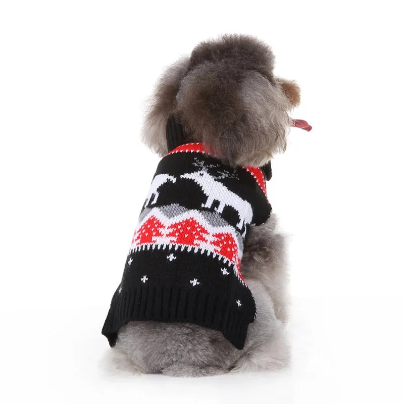 Casual Polyester Christmas Elk Pet Clothing