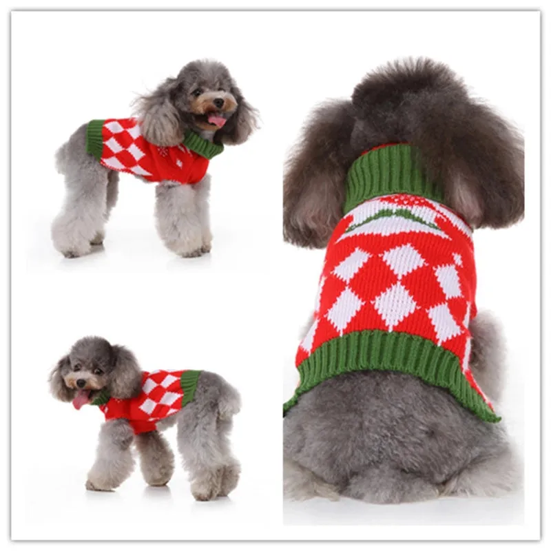 Casual Polyester Christmas Elk Pet Clothing
