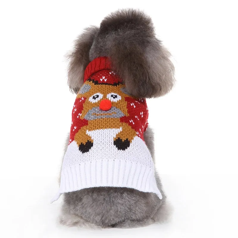 Casual Polyester Christmas Elk Pet Clothing