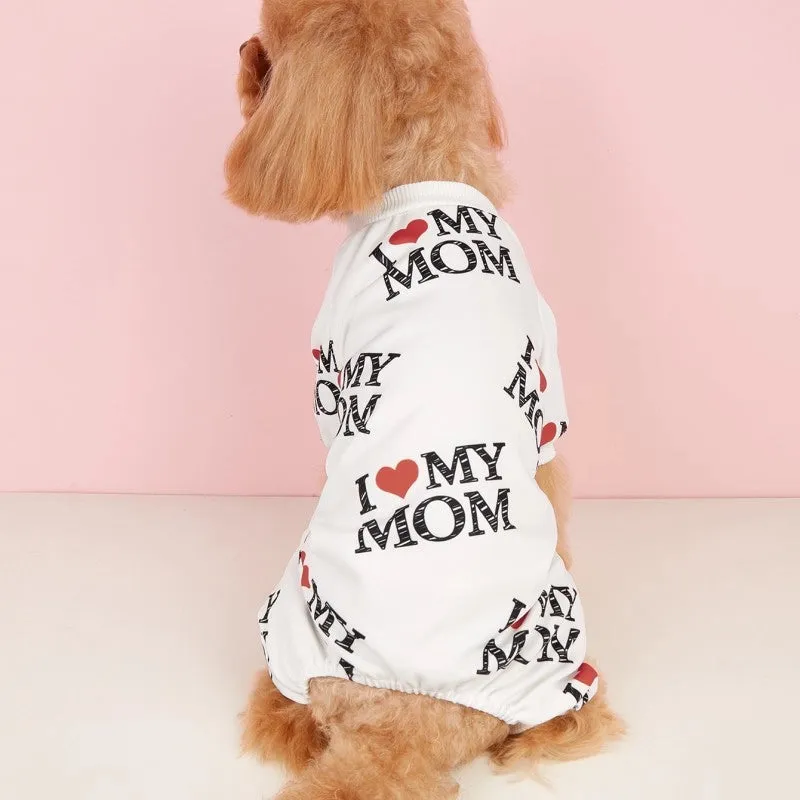 Casual Polyester Letter Pet Clothing