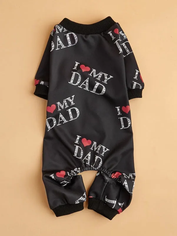 Casual Polyester Letter Pet Clothing