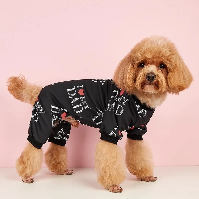 Casual Polyester Letter Pet Clothing