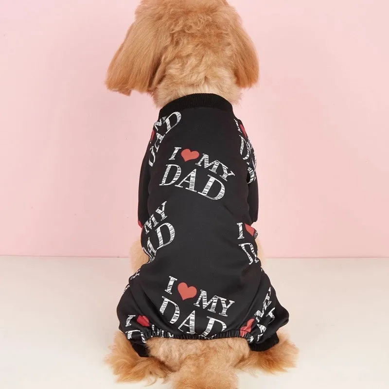 Casual Polyester Letter Pet Clothing