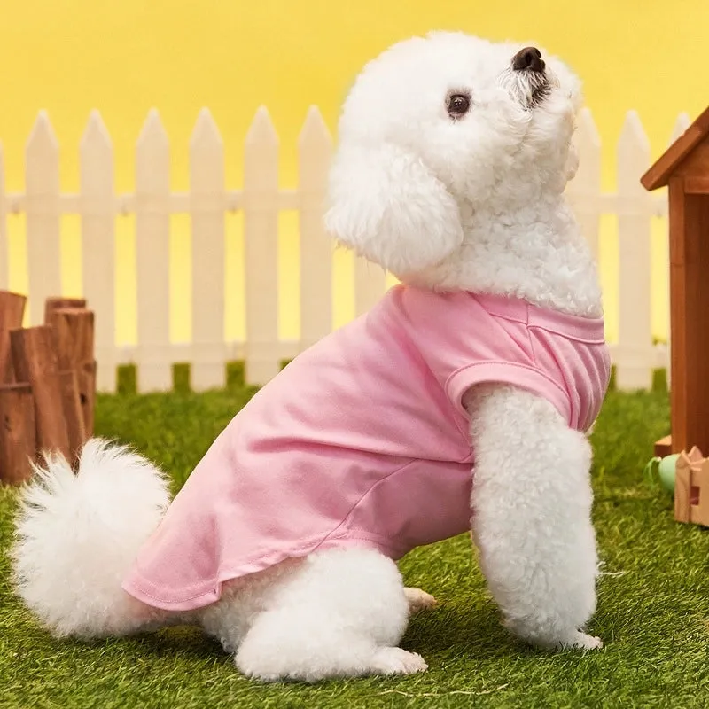 Casual Polyester Solid Color Pet Clothing
