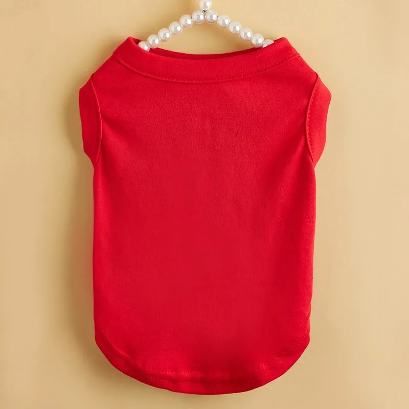 Casual Polyester Solid Color Pet Clothing