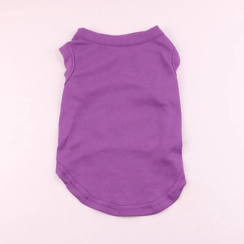 Casual Polyester Solid Color Pet Clothing