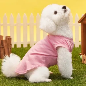 Casual Polyester Solid Color Pet Clothing
