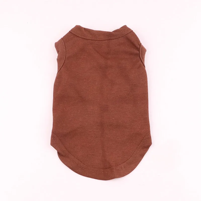 Casual Polyester Solid Color Pet Clothing