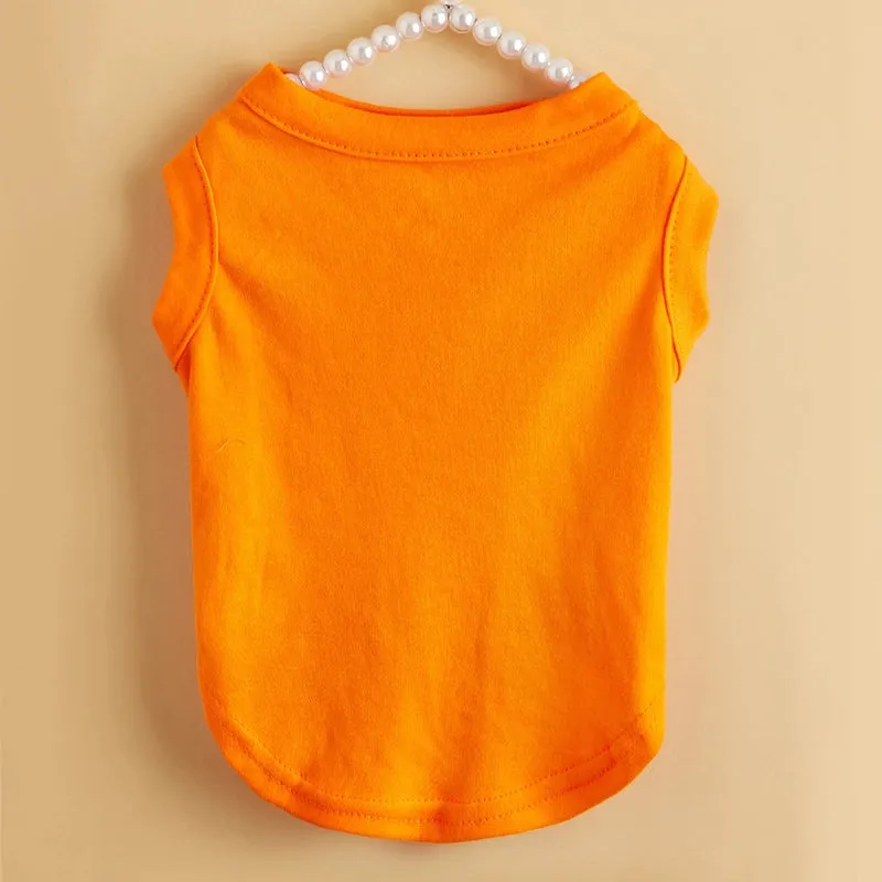 Casual Polyester Solid Color Pet Clothing