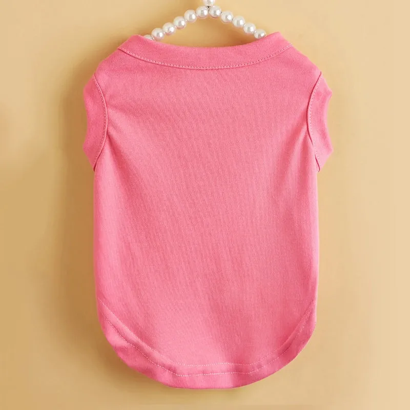 Casual Polyester Solid Color Pet Clothing