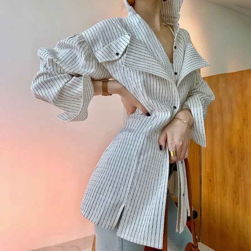 Casual Striped Blouse For Women