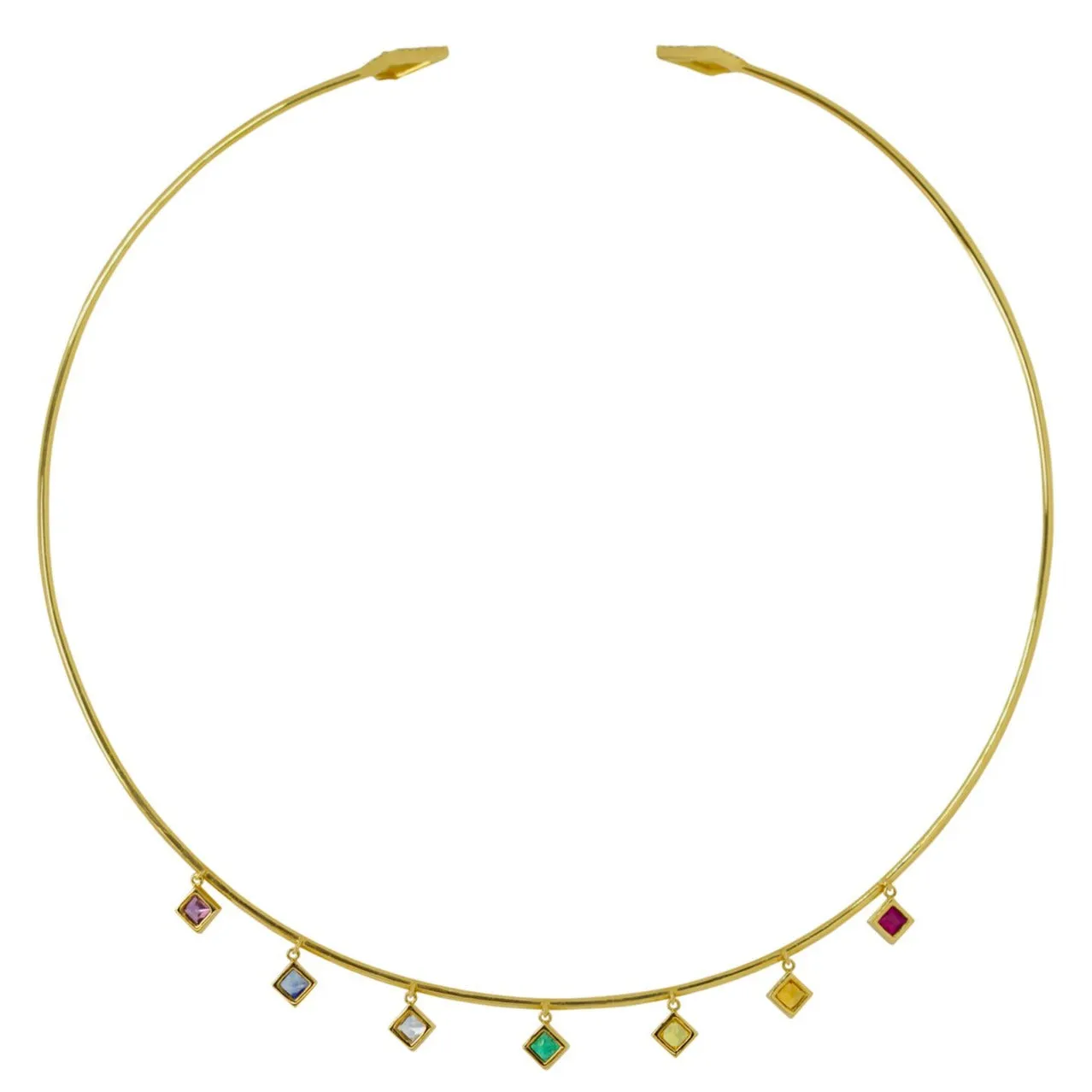 Chakra Princess Rainbow Gemstone Choker