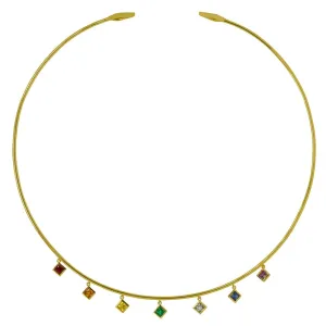 Chakra Princess Rainbow Gemstone Choker