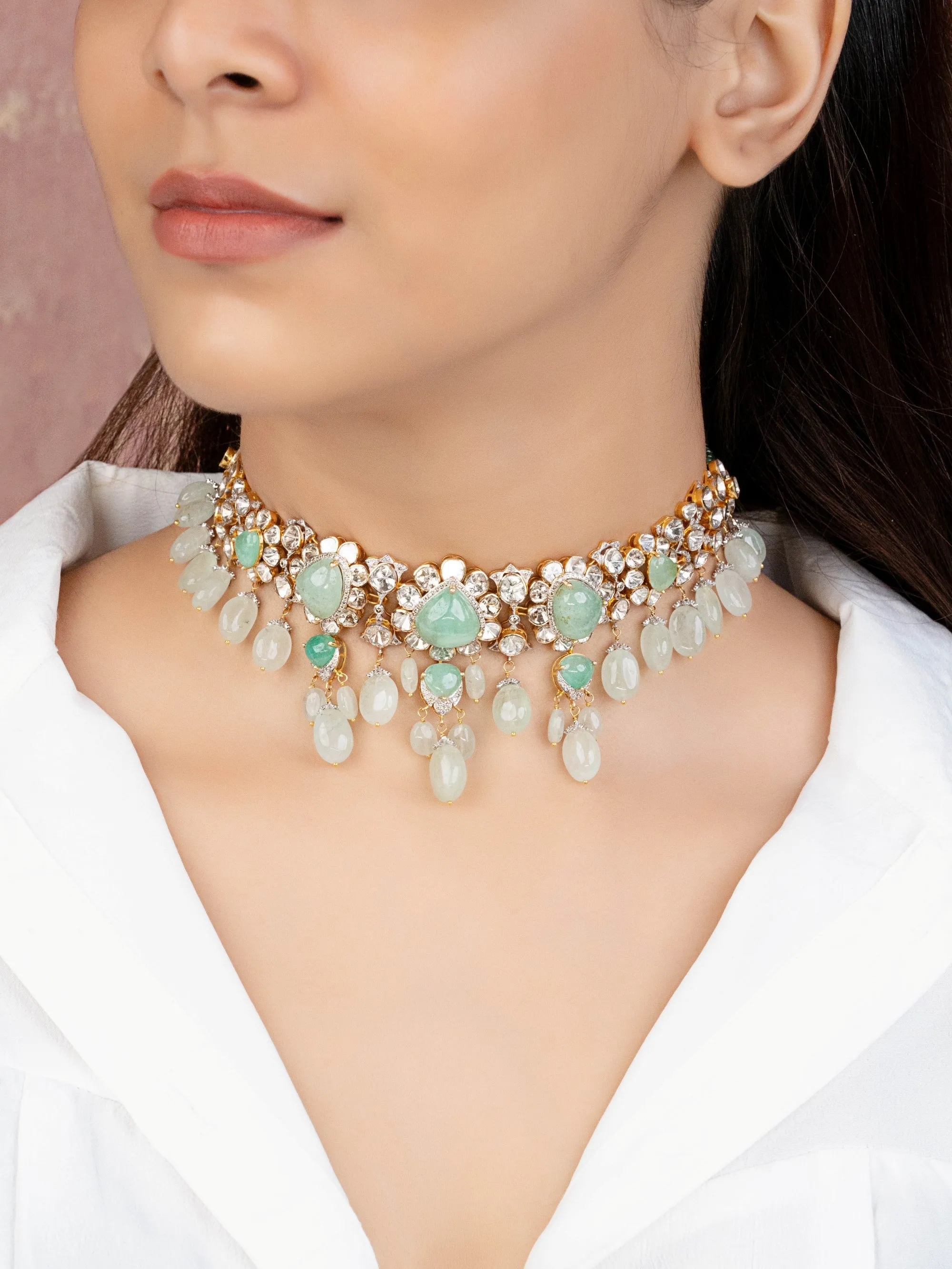 Chanchal Polki And Diamond Choker