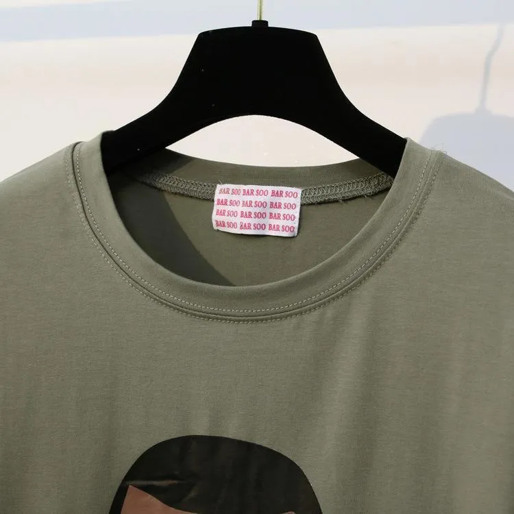 Character & Letter T-Shirt (2 Colors)