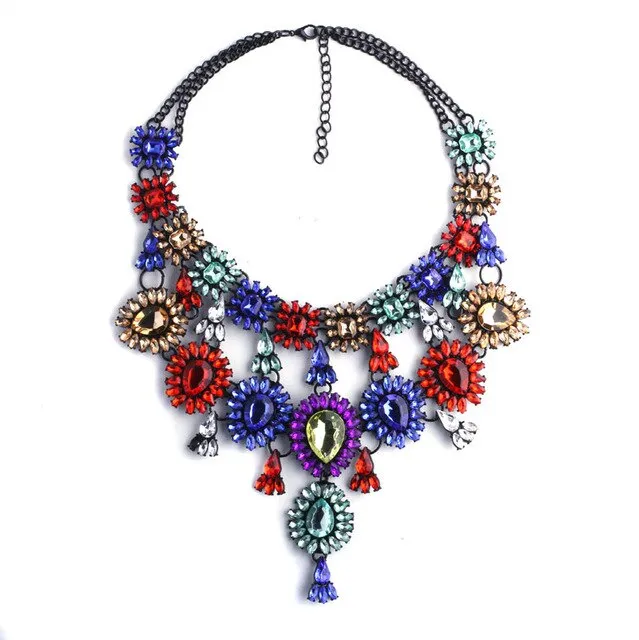 Charm Collar Pendant Choker Maxi Necklace for Women