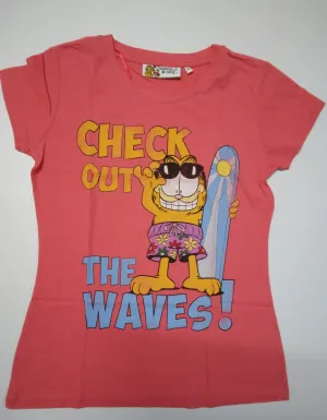 Check Out The Waves Garfield T Shirt