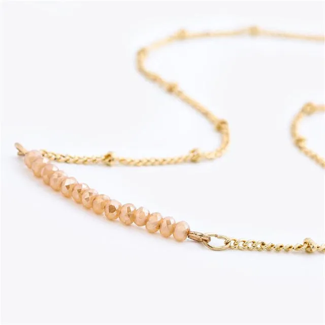 Chic Multicolor Opal Stone Choker Necklaces Fashion Gold Color Chain Crystal Necklace for Women Jewelry Short Chockers Collar