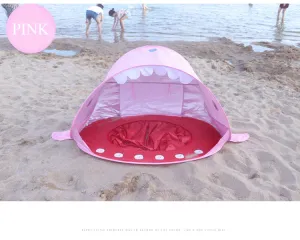 Childrens Popup Shark Tent with Splash Pool