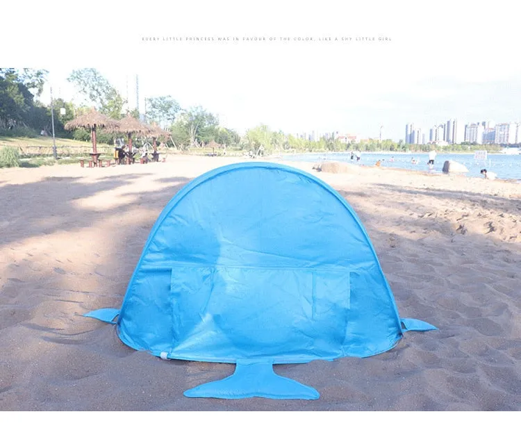 Childrens Popup Shark Tent with Splash Pool